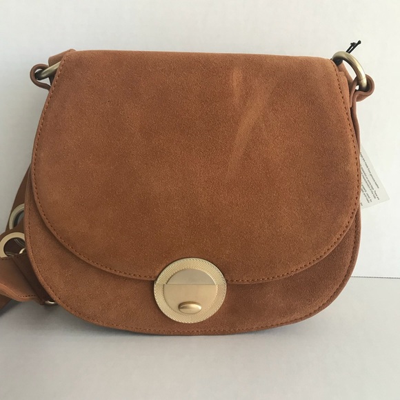 Foley + Corinna Brown Suede Woman’s Shoulder Bag - Picture 1 of 8